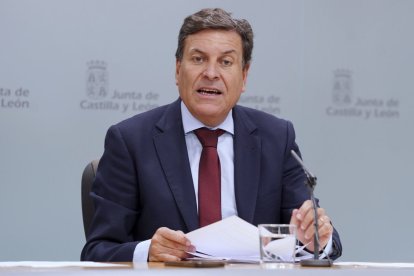 El consejero de Empleo y portavoz, Carlos Fernández Carriedo.