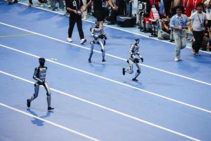 Una de las primeras competiciones entre robots humanoides.