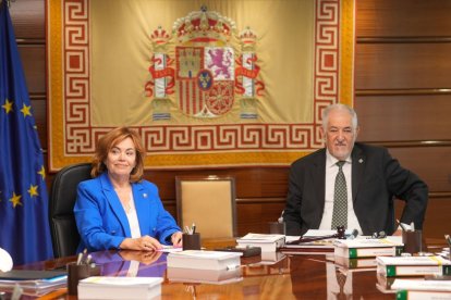  Cándido Conde Pumpido e Inmaculada Montalbán.