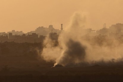 Los tanques israelíes en Gaza.