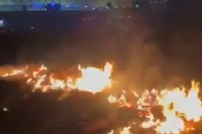 Incendio en un descampado entre La Asunción y Hospitales.