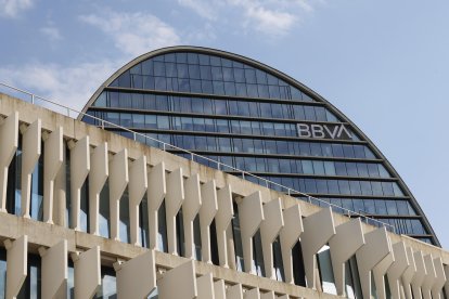 Vista de la sede del BBVA en Madrid. EFE/ Mariscal.