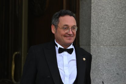 El fiscal general del Estado, Álvaro García Ortiz, a su salida el pasado viernes del Tribunal Supremo tras el tradicional acto de apertura del año judicial. EFE/ Fernando Villar.
