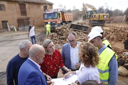 Blanco conoció de primera mano las labores de desescobro en Castrocalbón.