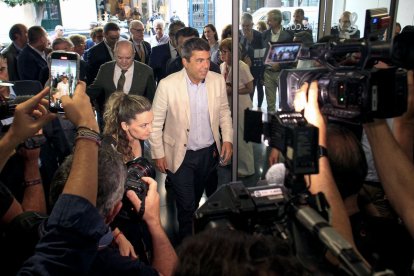 Mazón ayer, en un acto público en Elche.