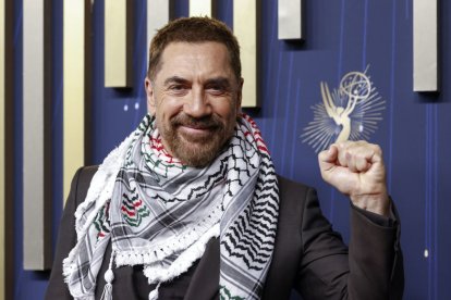  Javier Bardem, durante la entrega de los Emmy.