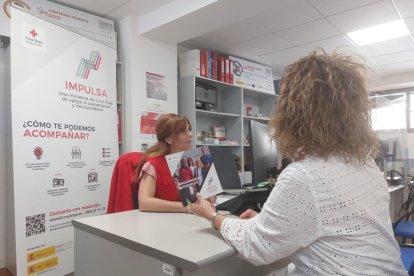 Trabajadoras del programa Impulsa de Cruz Roja Española en León.