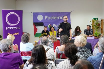 Podemos Castilla y León celebra un encuentro con la militancia en el que su coordinador, Miguel Ángel Llamas, analizó la cita electoral autonómica de marzo de 2026.