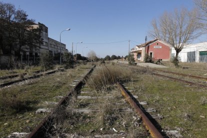 Estación de ferrocarril de Valderrey, en una imagen de archivo.