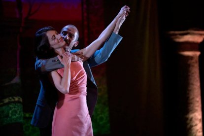 Escena de Me trataste con olvido, obra que puede verse hoy gratis en el San Francisco.