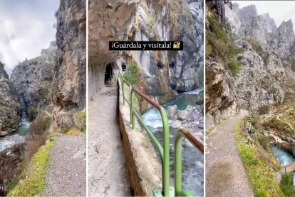 El vídeo viral de Ilusión Viajera muestra algunos de los puntos más impresionantes del recorrido entre Caín y Poncebos, como túneles excavados en roca, pasarelas colgantes y el icónico cauce del río Cares