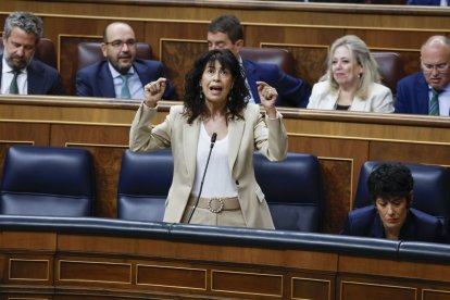 Ana Redondo ayer, en el Congreso.