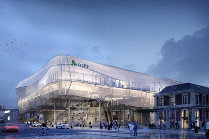 Imagen de la futura estación de tren de Valladolid Campo Grande.