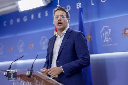 El diputado de Sumar Jorge Pueyo, en el Congreso de los Diputados.