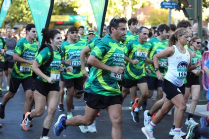 Imagen de los participantes en la carrera