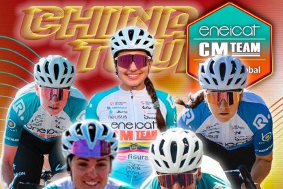 Las cinco corredoras del Eneicat que competirán en China.