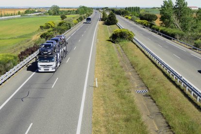 La autovía A-231, uno de los puntos donde se registró el paso del vehículo.