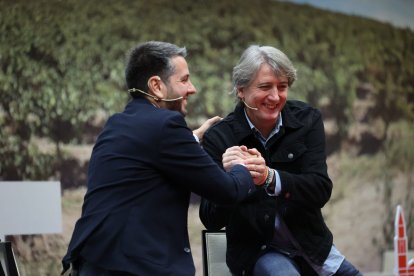 Carlos Martínez en un acto en La Rioja.