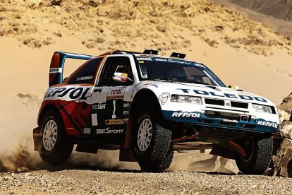 Más de tres décadas después, la leyenda de Toledo Marathon singue tan viva como cuando en 1994 subió al podio en el Raid de Grecia o la Baja Aragón, ‘tratando’ de tú a tú a los equipos más punteros de la época. st