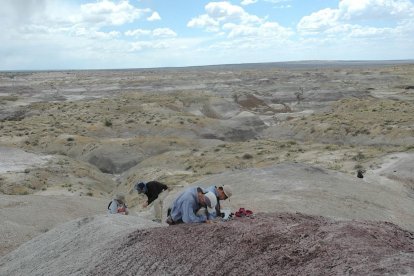 El equipo con el trabaja Sergio García Girón en el desierto de Nuevo México.