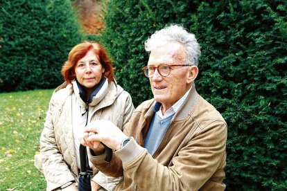 Encina Prada y Julio Vidal en el Jardín del Cid esta semana.