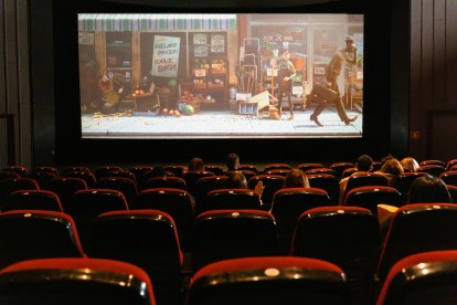 Una sala de cine.