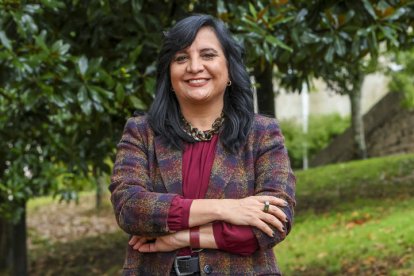 La experta en sexualidad y diversidad funcional Silvina Peirano, en Santiago de Compostela.