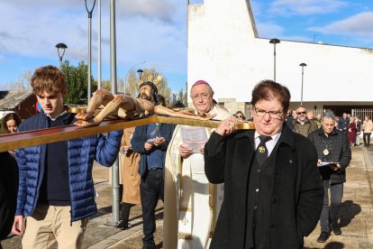 Las cofradías de León celebran el Jubileo en La Virgen del Camino.
