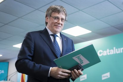 El presidente de JxCat, Carles Puigdemont.