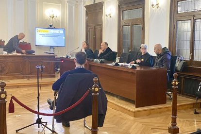 Un momento del inicio de la vista esta mañana.