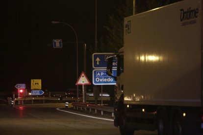 Un tramo de acceso de la AP-66.