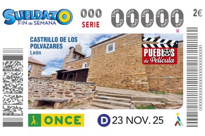 Cupón dedicado a Castrillo de los Polvazares.