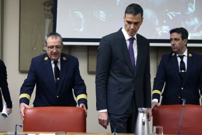 Pedro Sánchez, ayer en el Congreso.