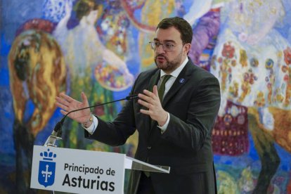 El presidente del Principado de Asturias, Adrián Barbón, en una imagen de archivo.