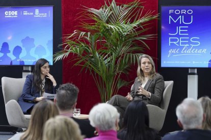 Ángela de Miguel, presidenta de Cepyme, en Valladolid.