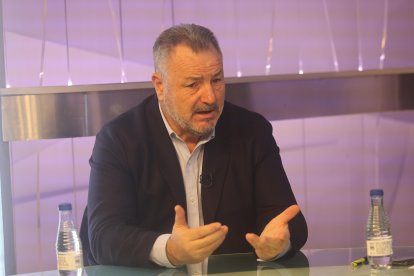 Morán en un momento del programa