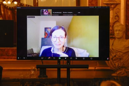 Intervención por videoconferencia de Nevenka Fernández en el acto celebrado con motivo del 25N.