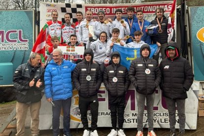 Podio por federaciones autonómicas con Castilla y León ocupando la tercera posición final.