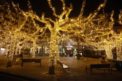 Luces de Navidad en León