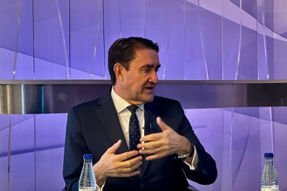 Quiñones, en un momento de la tertulia.