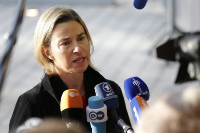 La jefa de la diplomacia europea, Federica Mogherini.