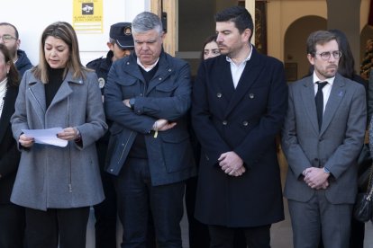 Imagen del minuto de silencio.