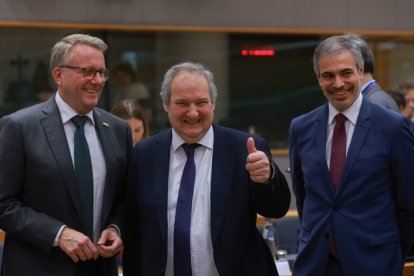  Morten Bodskov, Jordi Hereu y Fernando Sampedro Marcos.