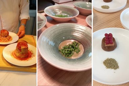 Selección de platos del restaurante La Tronera, en Villadepalos (León), donde el producto local y la estética cuidada definen una propuesta gastronómica con identidad propia