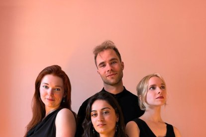 Los integrantes de Jouska String Quartet.
