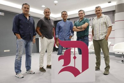 Óscar Díez, Juan Simón, Ángel Fraguas, José Antonio Pérez y Raúl Castro.