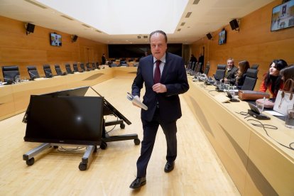 Mario Amilivia ayer, en las Cortes de CyL.