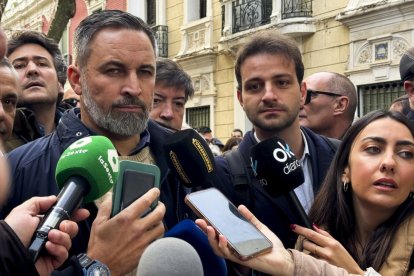Santiago Abascal, ayer.