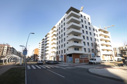 Viviendas en el barrio de La Lastra.