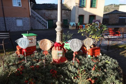 Decoración navideña en Congosto.